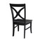 International Concepts Set of 2 Cosmo Chairs, Coal-Black/washed black C75-14P - alternate 7